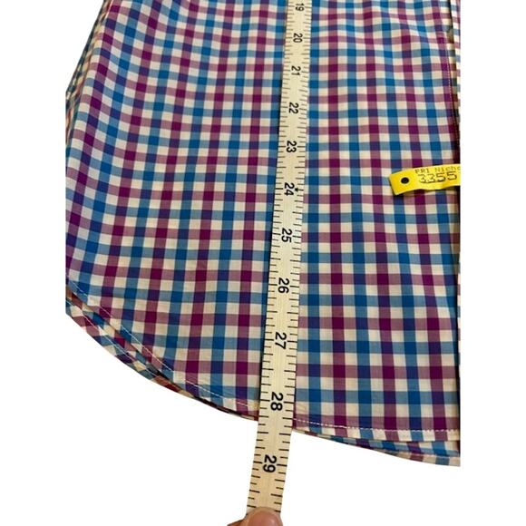 J. CREW Lightweight Shirt Gingham Plaid Button Down Long Sleeve SMALL Slim Fit - Picture 5 of 7